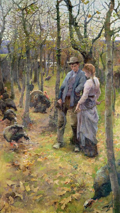 De Rand van het Bos, tentoongesteld 1894 door Elizabeth Adela Stanhope Forbes